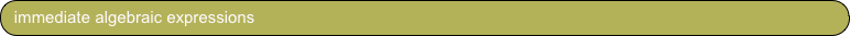 immediate algebraic expressions